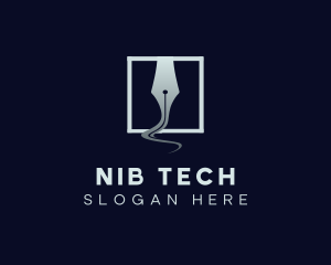 Nib - Writing Calligraphy Pen logo design