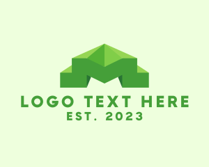 Three-dimensional - 3D Business Letter M logo design