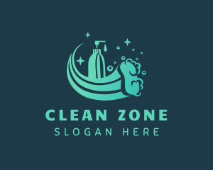 Cleaning Sanitary Sponge logo design