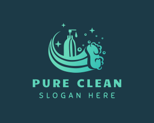 Cleaning Sanitary Sponge logo design