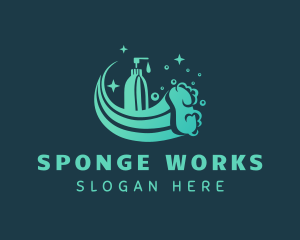 Sponge - Cleaning Sanitary Sponge logo design