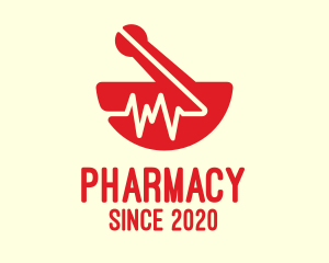 Heart Rate Medical Pharmacy logo design
