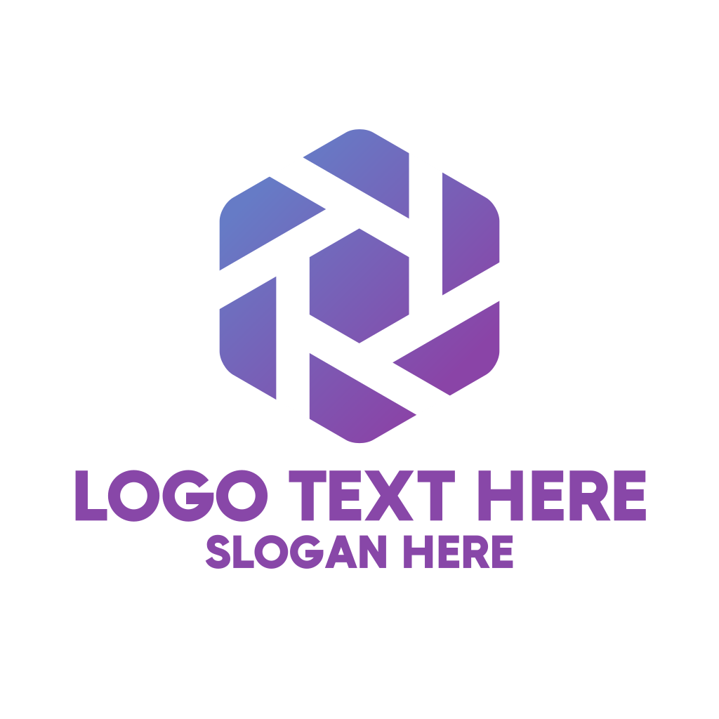 Purple Hexagon Shutter Logo | BrandCrowd Logo Maker