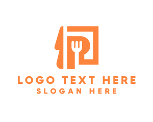 Restaurant Cutlery Food Utensils logo design