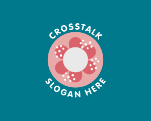 Sweet Floral Doughnut Logo