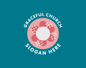 Breadmaker - Sweet Floral Doughnut logo design