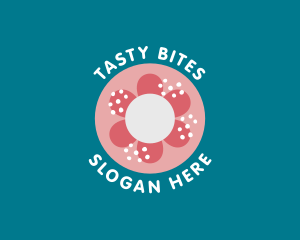 Delicatessen - Sweet Floral Doughnut logo design