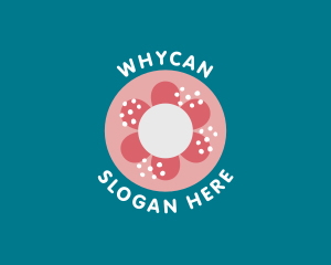 Pastry - Sweet Floral Doughnut logo design