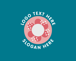 Sweet - Sweet Floral Doughnut logo design