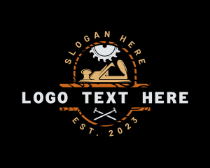 Logging - Wood Furnishing Tools logo design