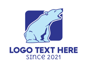 Polar - Blue Arctic Bear logo design
