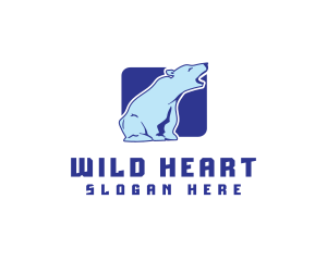 Endangered - Arctic Bear Animal logo design