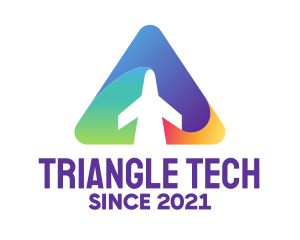 Triangle - Triangle Airplane Aviation logo design