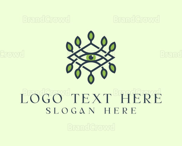 Eye Herbal Leaves Logo