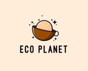 Coffee Espresso Planet  logo design