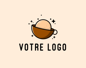 Latte - Coffee Espresso Planet logo design