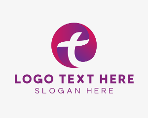 Digital Technology Letter T Logo