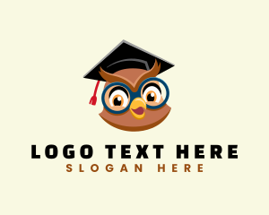 Teach - Owl Smart Teacher logo design