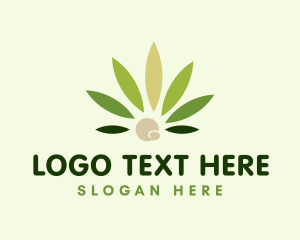 Health - Modern Marijuana Weed logo design
