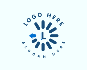 Loading Cursor Arrow logo design