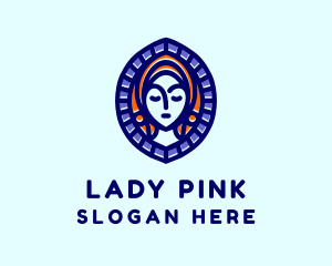 Hijab Lady Maiden logo design