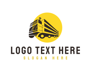 Transporter - Transport Logistics Truck logo design
