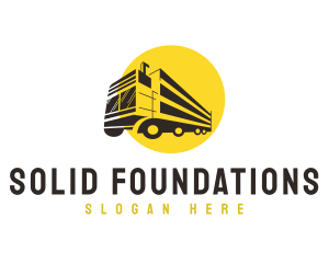 Transport Logistics Truck Logo