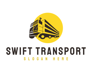 Transporter - Transport Logistics Truck logo design