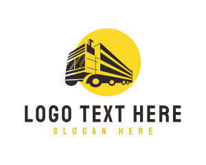 Shipping - Transport Logistics Truck logo design