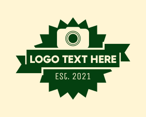Shutter - Photo Camera Badge logo design