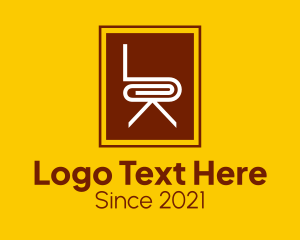 Stool - Modern Wood Chair logo design