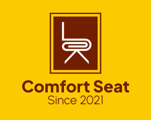 Stool - Modern Wood Chair logo design