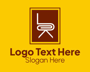 Modern Wood Chair  Logo