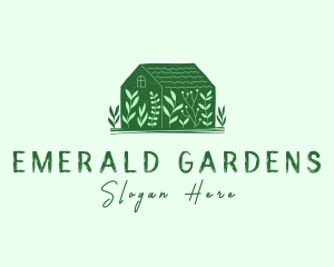 Greenhouse Garden Plant logo design