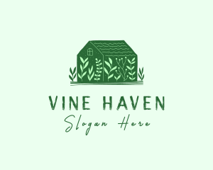 Greenhouse Garden Plant logo design