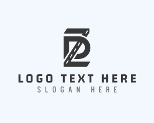 Road Highway Auto Letter DZ logo design