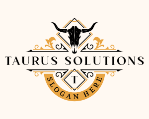 Bull Hors Restaurant logo design