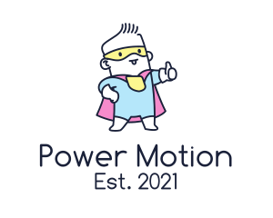 Action - Pastel Baby Superhero logo design