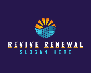 Solar Panel Energy logo design