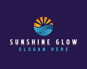 Sunlight - Solar Panel Energy logo design