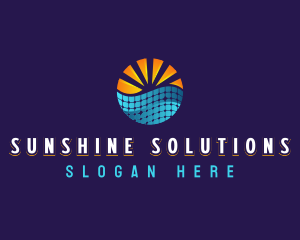 Sunlight - Solar Panel Energy logo design