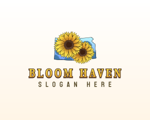 Kansas Sunflower Garden logo design