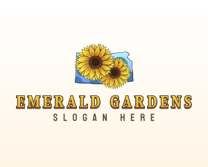 Kansas Sunflower Garden logo design