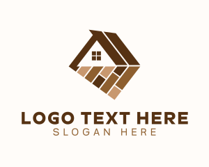 Remodelling - House Flooring Tiles logo design