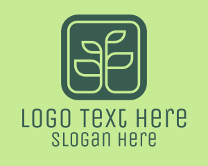 Gardening - Growing Plant Garden Leaves logo design