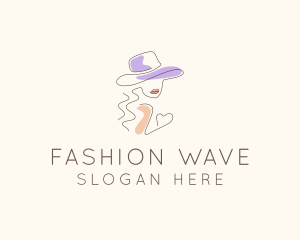 Trend - Beauty Couture Woman Hat logo design