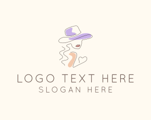 Hat - Beauty Couture Woman Hat logo design