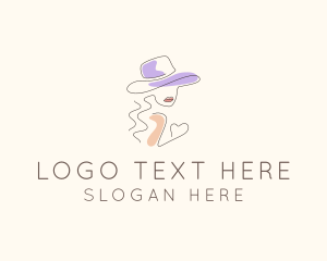 Beauty - Beauty Couture Woman Hat logo design