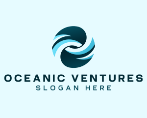 Creative Media Ocean Waves logo design