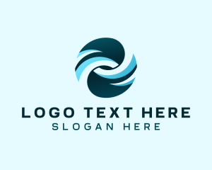 Startup - Creative Media Ocean Waves logo design